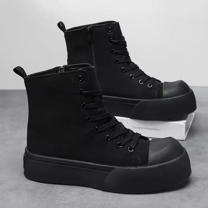 Nouvelles bottes pour hommes quatre saisons haute cheville anti-dérapantes résistantes et confortables pour travail et loisirs