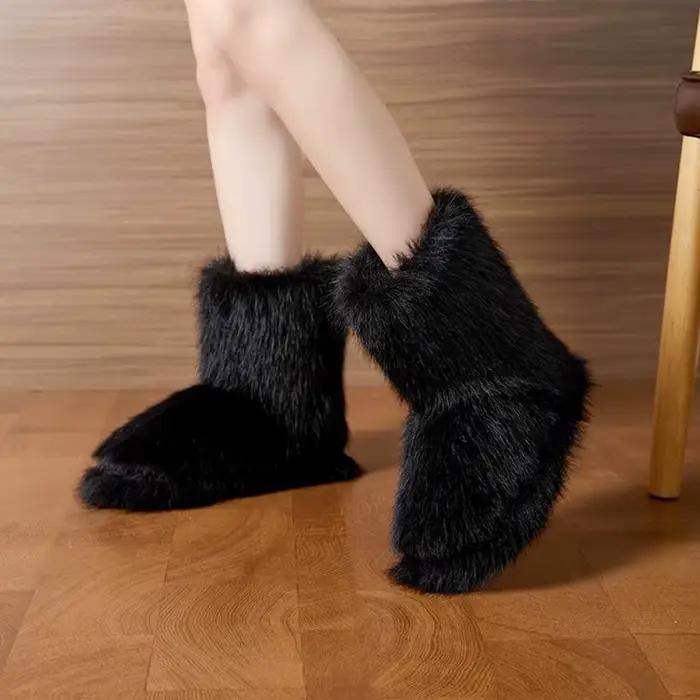 Bottines d'hiver douillettes pour femme
