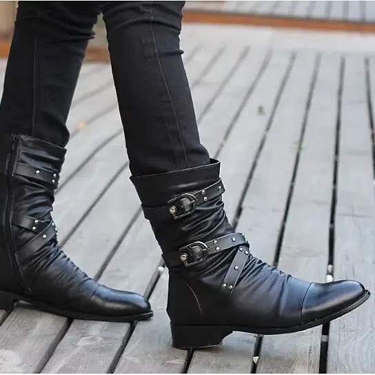 2024 nouvelles bottes mi-baril bottes d'honneur moto bottes de performance pour hommes chaussures de moto botas moto 37-45 taille chaussures de moto