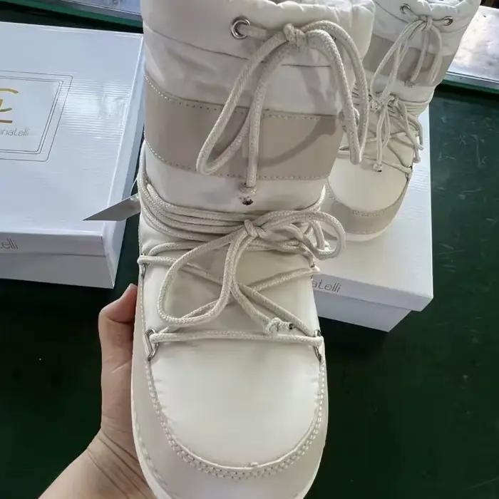 Nouvelles chaussures d'hiver pour femmes, bottes de neige ultra chaudes en fourrure exquise, bottes à plateforme tendance pour femmes, chaussures de créateur, Botas Feminina