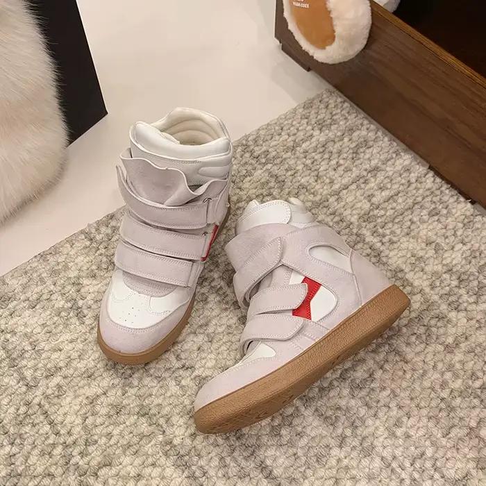 Nouvelles Bottines Confortables à Talon Haut et Semelle Épaisse