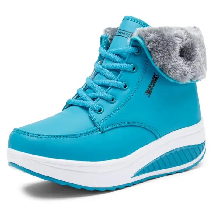 2025 chaussures femme hiver chaud plate-forme femmes bottes de neige en peluche
