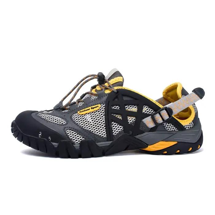 HIKEUP-Chaussures d'eau respirantes à séchage rapide pour hommes et femmes, chaussures de randonnée, semelle en caoutchouc non ald, chaussure de marche en PU, extérieur