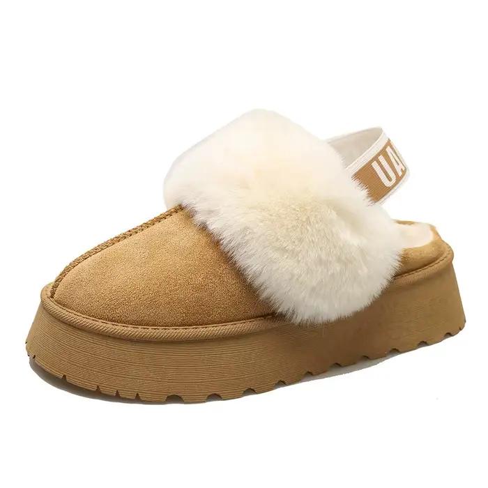 Bottes de neige pour femmes en fourrure doublée avec polaire et coton chaud pour l'hiver style ROMA occassions spéciales