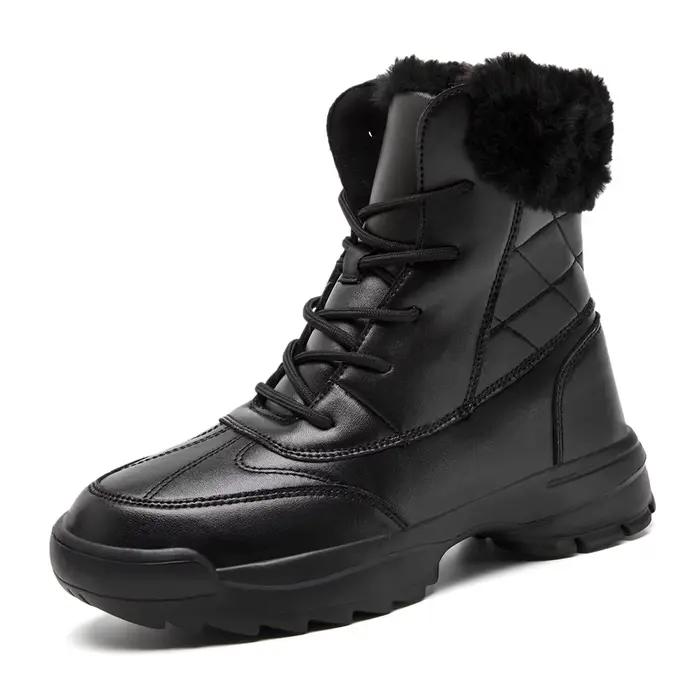 【Bottes mi-mollet pour femmes】Bottes de neige d'hiver pour femmes, bottes d'extérieur confortables, bottes mi-mollet chaudes doublées de polaire, adaptées aux activités intérieures et extérieures en h