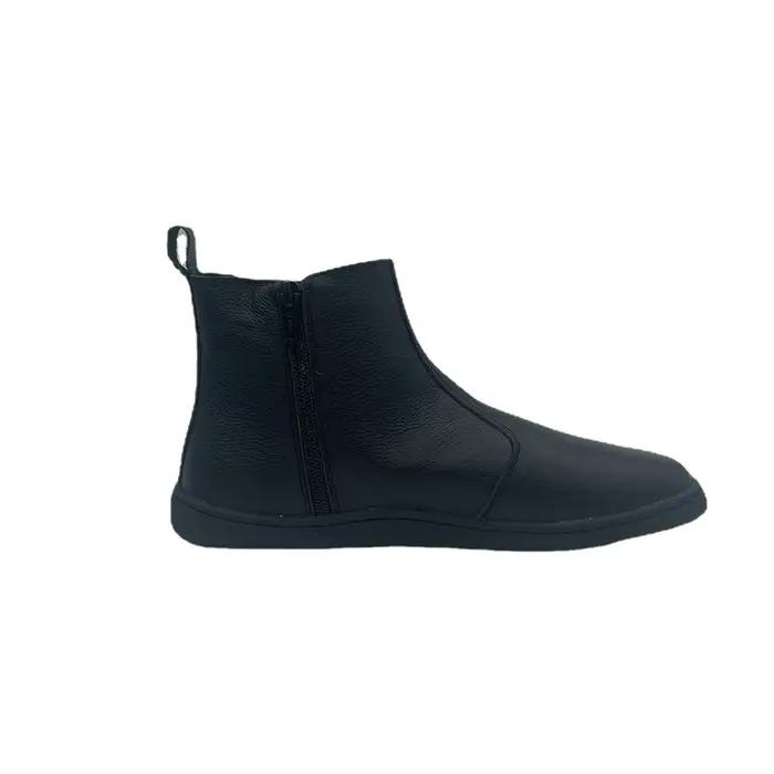 Bottes printemps automne Tipsietoes en cuir véritable avec doublure en faux fourrure pour femmes, bout rond, lacets, motif géométrique, semelle caoutchouc, insole en feutre, pour occasions décontractées