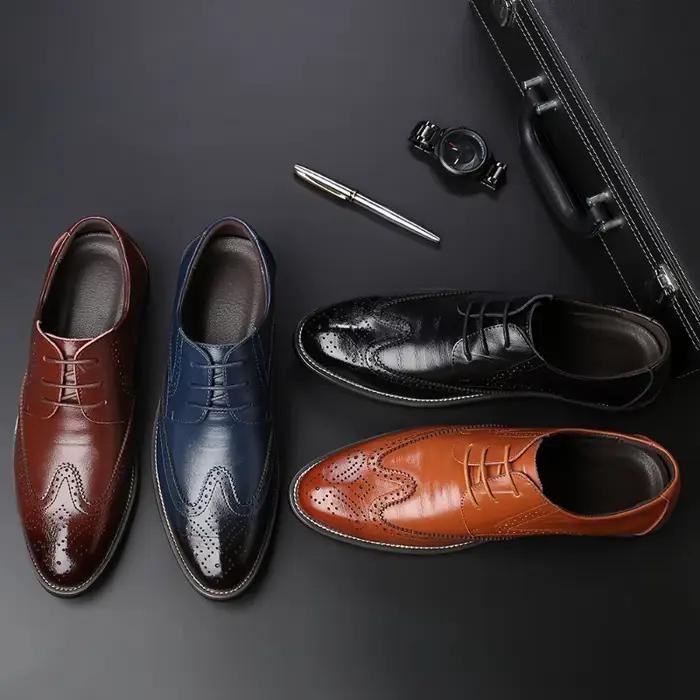 Chaussures Oxford pour hommes faites à la main
