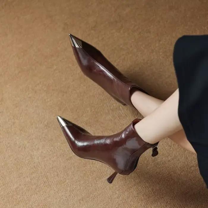 Bottines occidentales rétro pour femmes