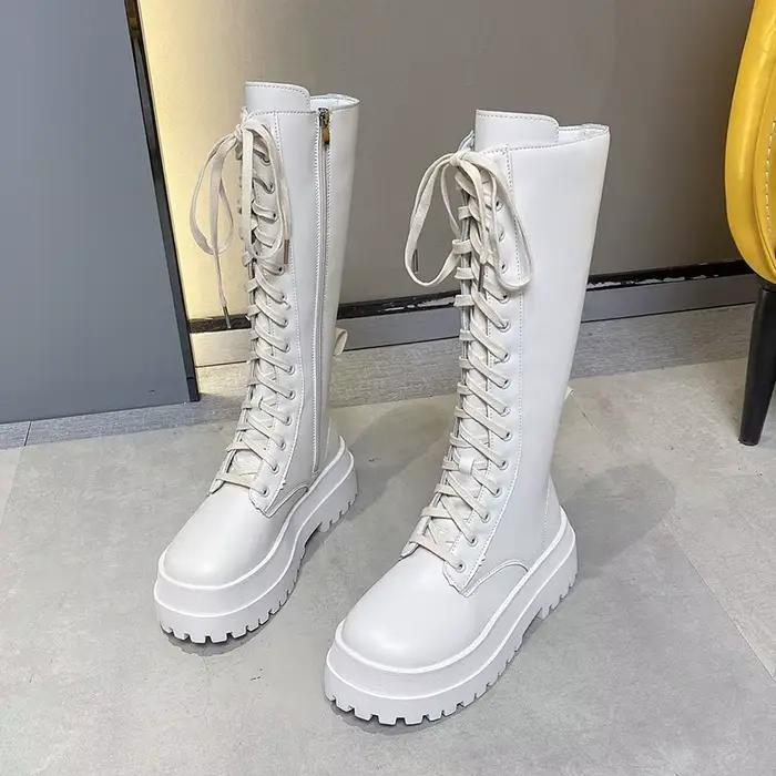 Bottes hautes Sexy en Pu pour femmes