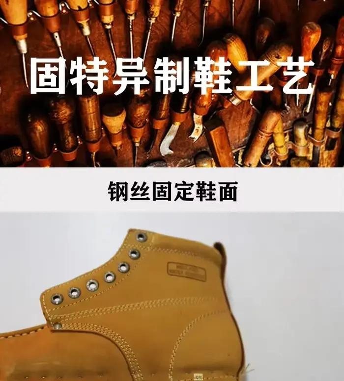 Bottes de moto en cuir véritable cousues Goodyear pour hommes, bottes provoqué punk décontractées, chaussures de travail mi-mollet, bout rond, rouge occidental, vintage