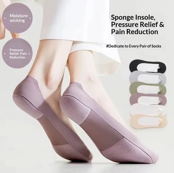 Semelles de chaussures invisibles pour femmes, antidérapantes, absorbant les chocs, soutien pour la fasciite plantaire, coussinets confortables pour le soin des pieds