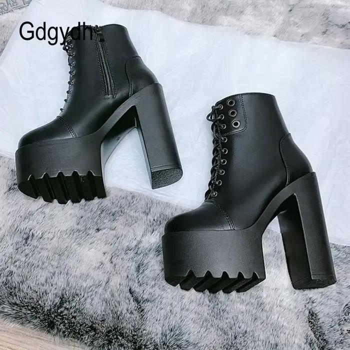 Bottines de performance sur scène talons hauts plateforme épaisse pour femmes printemps automne ocassions spéciales style de rue élégantes à offrir