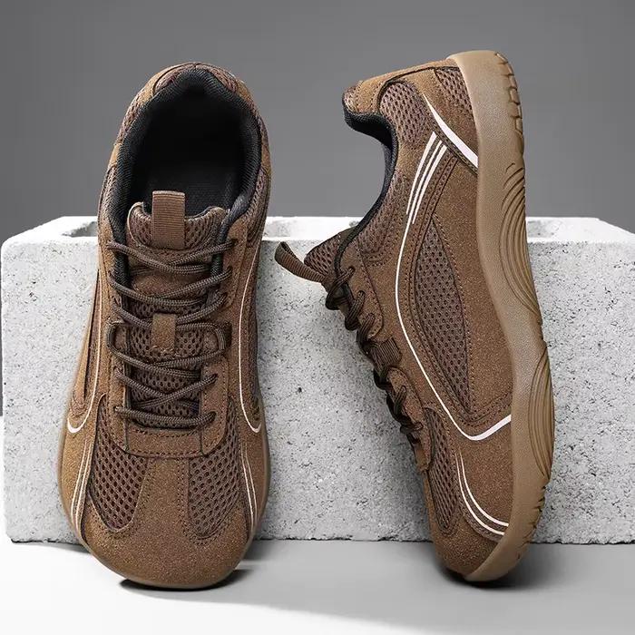 ARFASTEP Nouvelles Chaussures Décontractées pour Hommes à Bout Large, Semelle Souple, Baskets de Marche Respirantes en Maille, Confortables, Type Pieds Nus