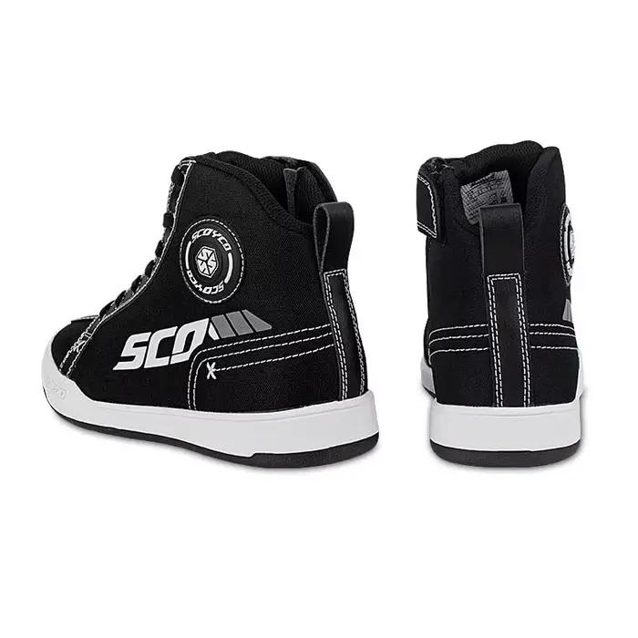 Bottes de moto pour hommes SCOYCO chaussures de motocross anti-collision résistantes à l'usure