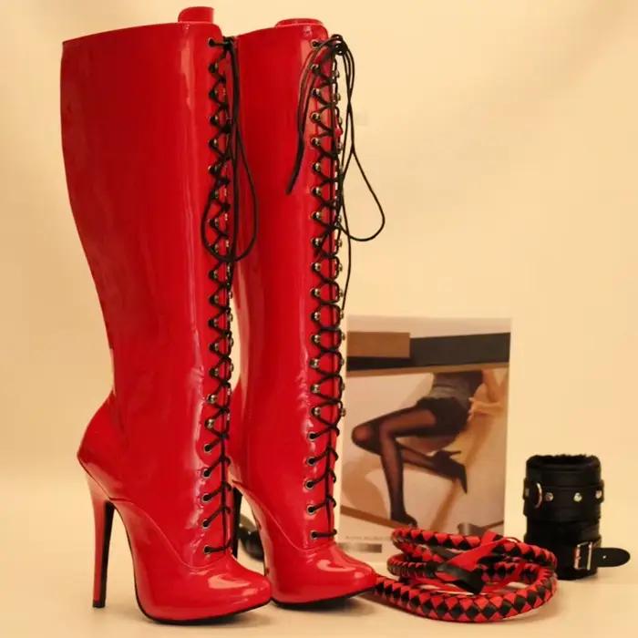 Bottes hautes pour femmes à talon de 14 cm