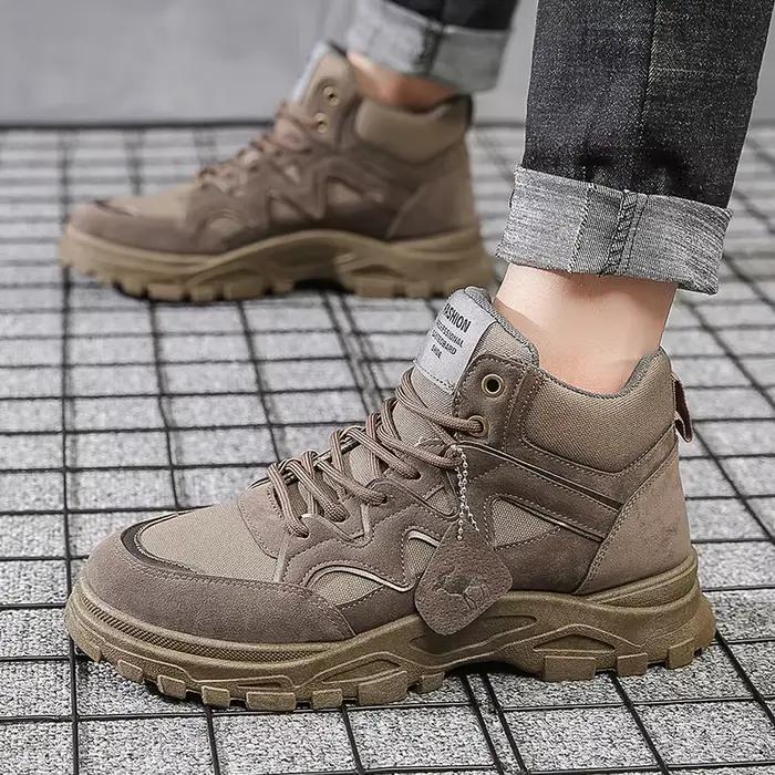 2025 nouveaux hommes en plein air bottines de luxe plate-forme