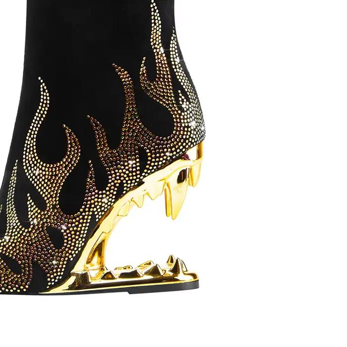 Nouvelles bottes pour femmes Kaky à talons hauts