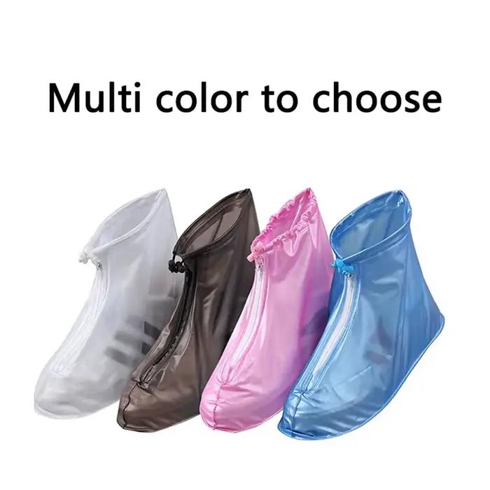 Couvre-chaussures imperméables unisexes, protections pour chaussures, bottes de pluie, couvre-chaussures antidérapants réutilisables de qualité pour adultes et enfants