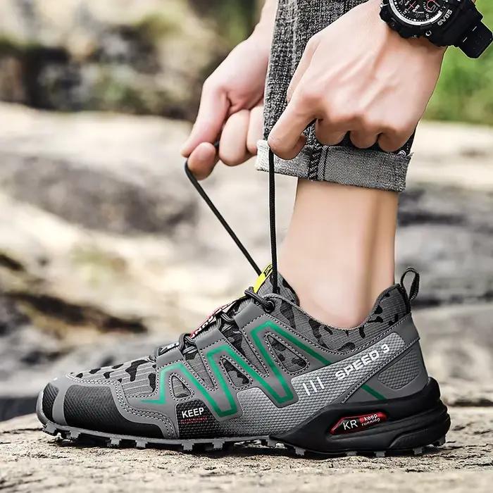 Chaussures de cyclisme hautes homme femme baskets de vélo de route de montagne imperméables chaussures de randonnée en plein air printemps automne ZHREN