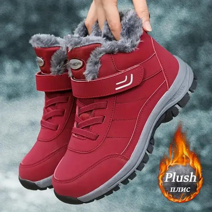 Bottes d'hiver chaudes doublées de polaire