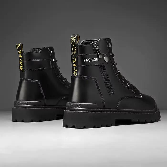 Bottes décontractées à tige haute pour hommes