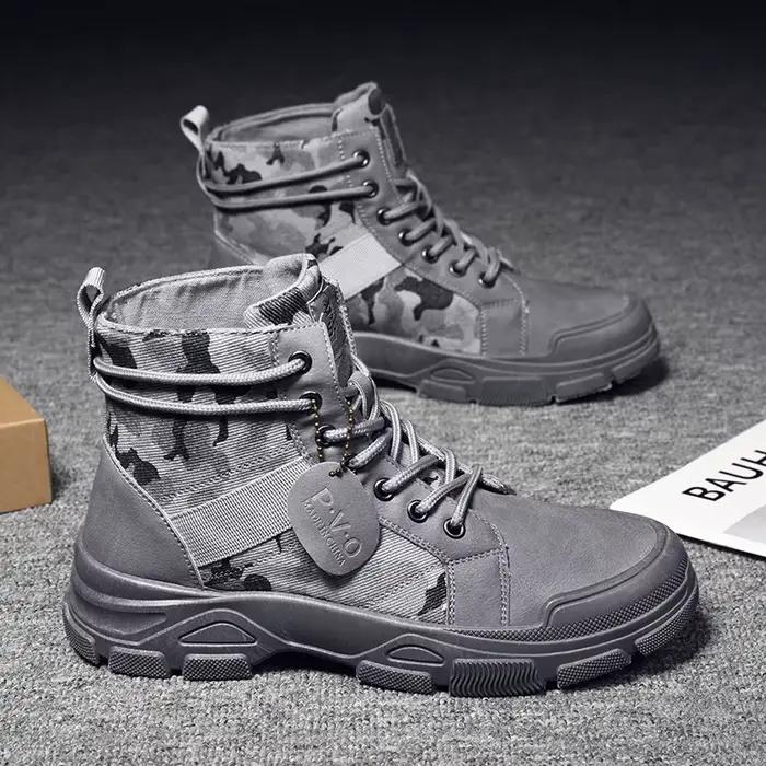Bottes tactiques chaudes pour hommes doublées de polaire et épaissies bottes pour hommes chaussures de sport décontractées bottes élégantes et résistantes