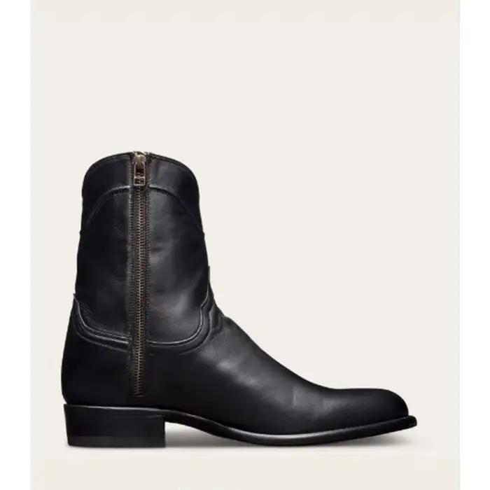 Bottes rétro brodées pointues pour hommes, nouvelles bottes à plateforme, bottines d'automne et d'hiver, bottes de combat, chaussures pour femmes, grande taille 38-48