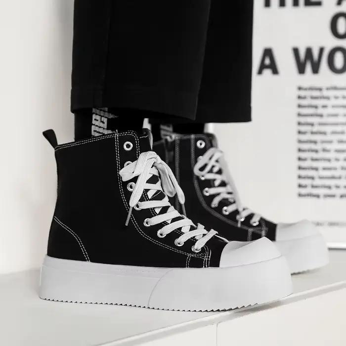 Nouvelles bottes pour hommes quatre saisons haute cheville anti-dérapantes résistantes et confortables pour travail et loisirs