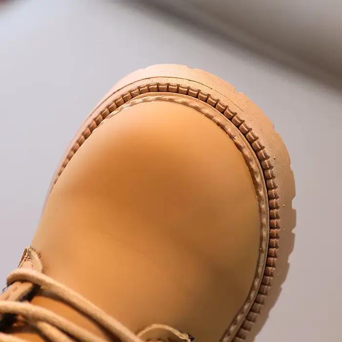 Bottes pour enfants 2026 – Nouvelles chaussures d'automne et d'hiver pour enfants, bottes jaunes pour bébés filles, bottes courtes décontractées à semelle souple pour garçons