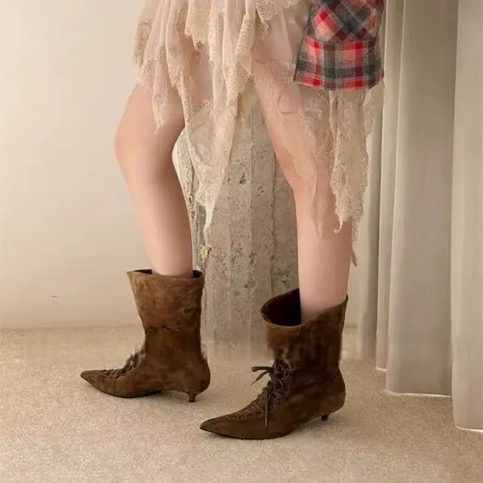 Bottines à lacets pour femmes Maillard