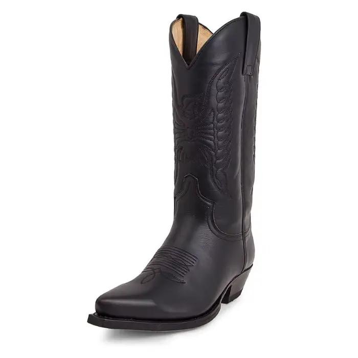 Bottes mi-mollet Loecktty pour femmes en cuir artificiel, étanches, bout rond, style de rue, printemps/automne, grande taille, talon élevé, confortable, élégante, résistante aux intempéries