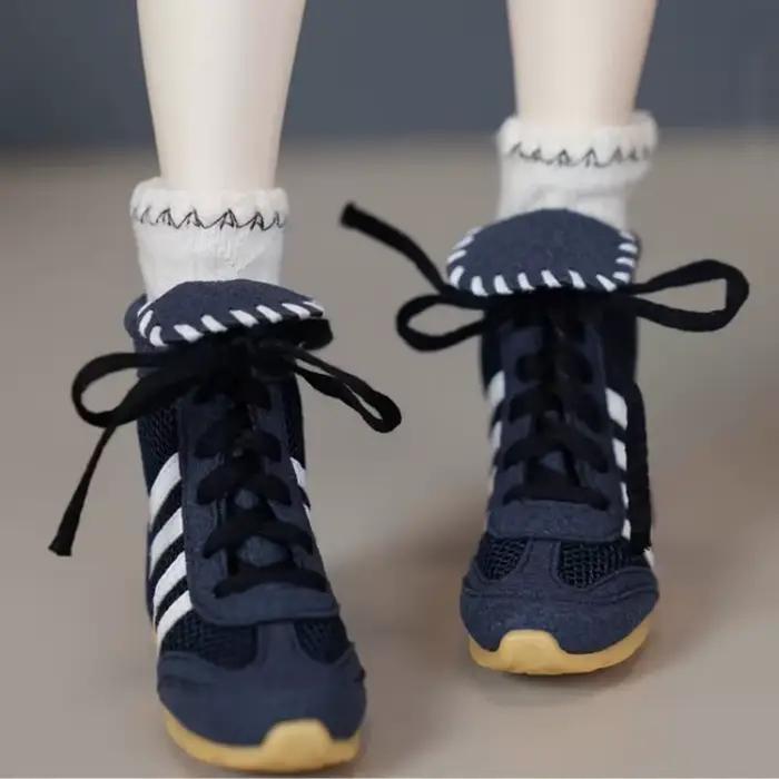 Chaussures de poupée BJD pour poupée 1/4, chaussures hautes décontractées à lacets, accessoires de poupée, cadeau DIY