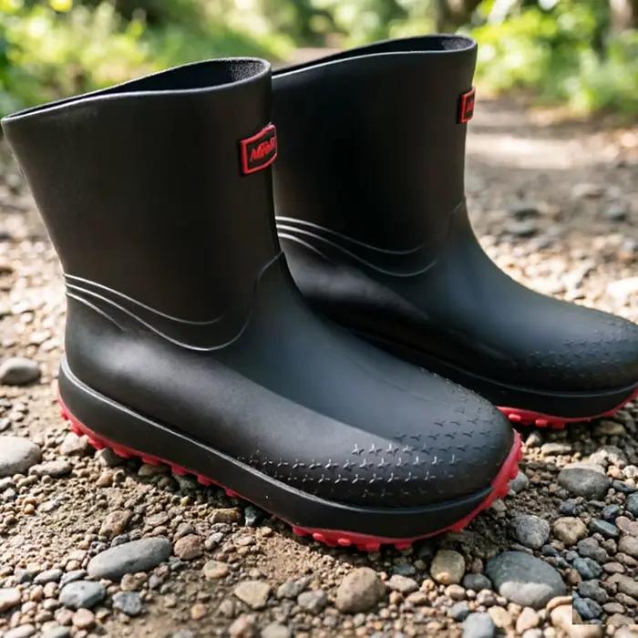 Bottes de pluie de style vêtements de travail pour hommes, haute qualité, pour le travail en extérieur, les trajets quotidiens, la pêche, l'utilisation en cuisine