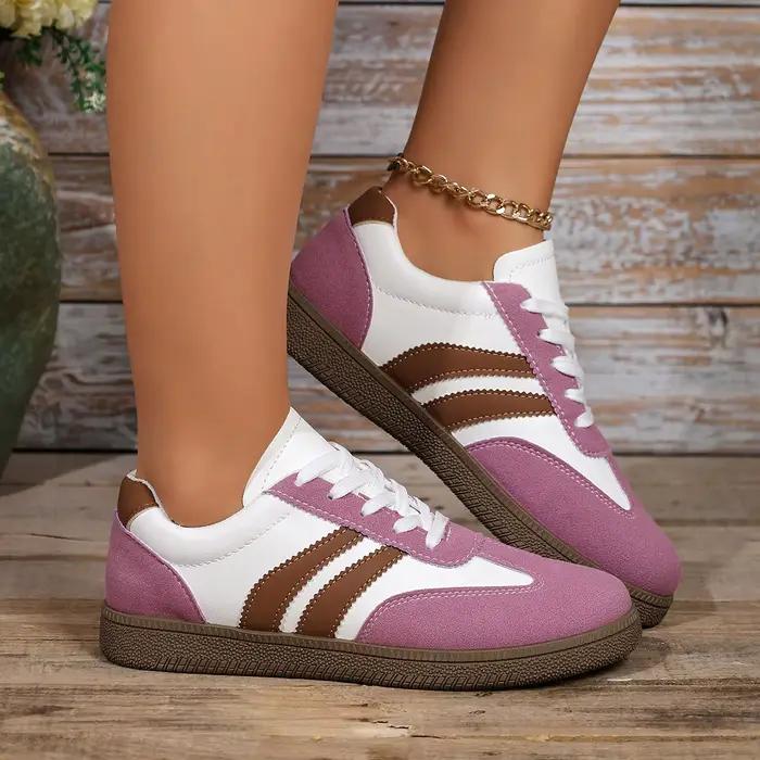 Chaussures de sport et de loisirs élégantes à bout rond pour femme, légères, grandes tailles, tendance, collection Printemps/Automne