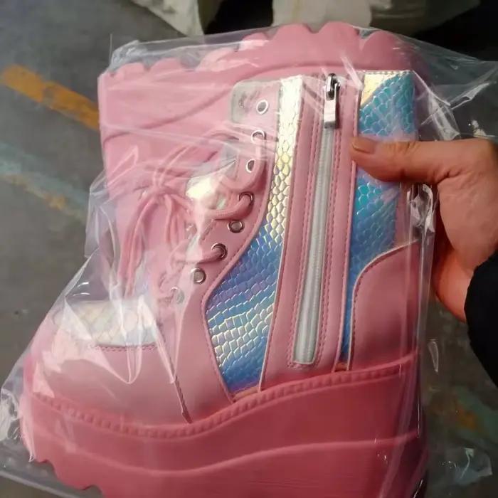 Mode semelle épaisse femme bottes 2025 automne nouvelles chaussures pour femmes respirantes confort anti-dérapant femmes bottines Zapatos De Mujer