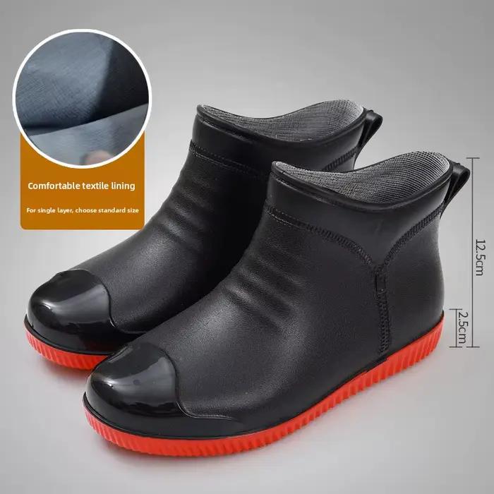Bottes de pluie basses et tendance pour hommes adultes