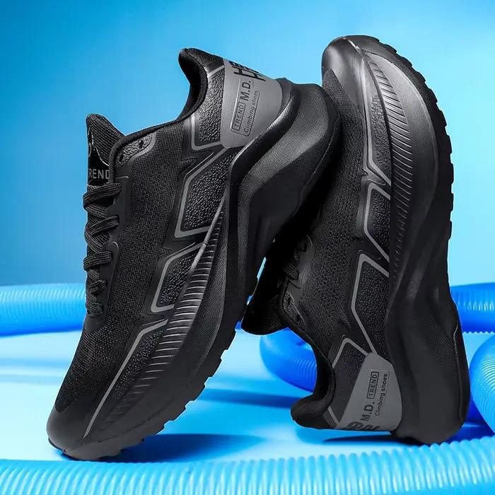 Nouvelles chaussures de course hommes à lacets marche mode loisirs décontractés mocassins marque en plein air Jogging respirant baskets lame confortable