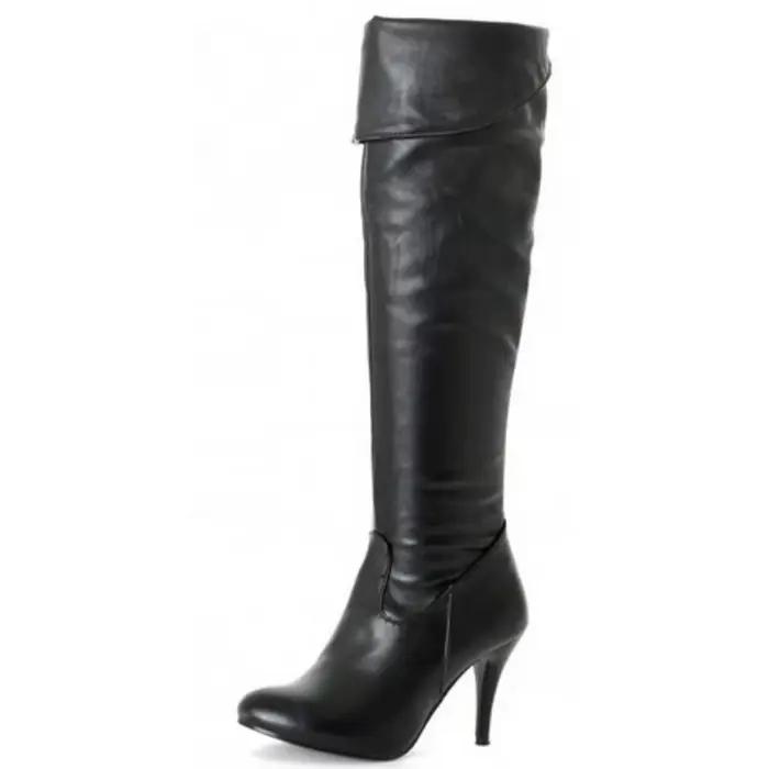 Femmes bottes minces talons hauts femmes bottes femmes Sexy sur le genou dames bottes printemps automne chaussures haute 8 cm grande taille 34-50