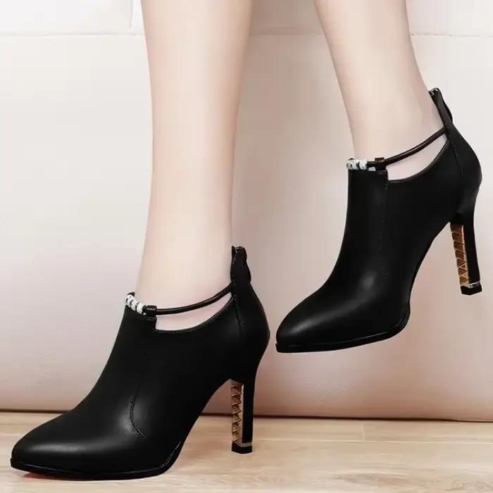 Bottines Chelsea Sexy à plateforme de cheville pour femmes