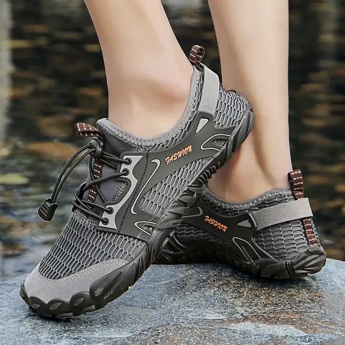 Chaussures de randonnée respirantes et coordonnantes pour hommes, sports de plein air, natation à cinq doigts, pataugeoire aquatique, chaussure de plage, nouveau
