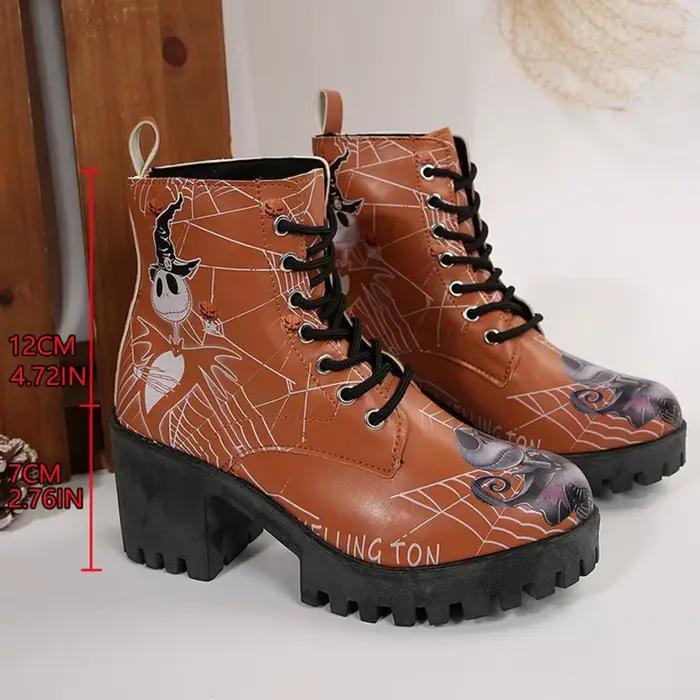 Bottines à plateforme d'halloween pour femmes
