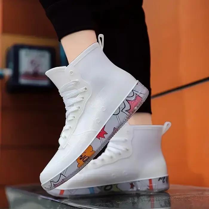 Bottes de pluie CKNOY imperméables et durables pour hommes, bottes de chef de travail, baskets pour hommes, bottes de pêche en PVC pour printemps et automne