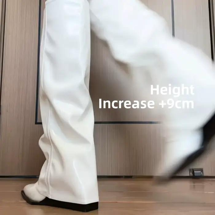 Bottes longues blanches à bout pointu 2026 – Talons hauts élégants de 9 cm