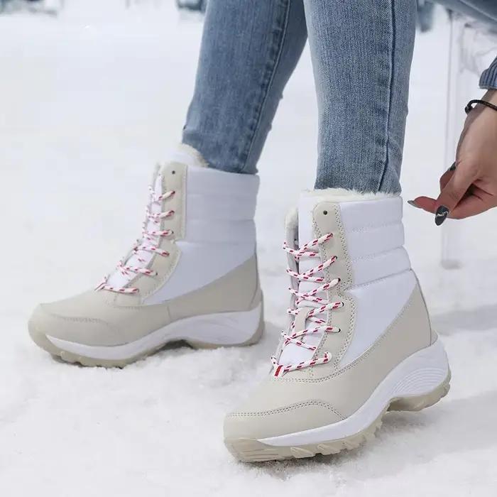 Ankel bottes pour femmes hiver extérieur chaud