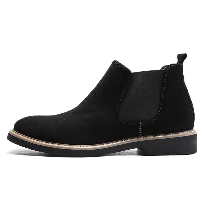 Automne hiver Chelsea bottes hommes Style britannique daim cuir chaussures