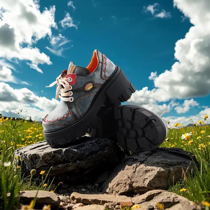 TMA EYES Chaussures en cuir massif pour femme