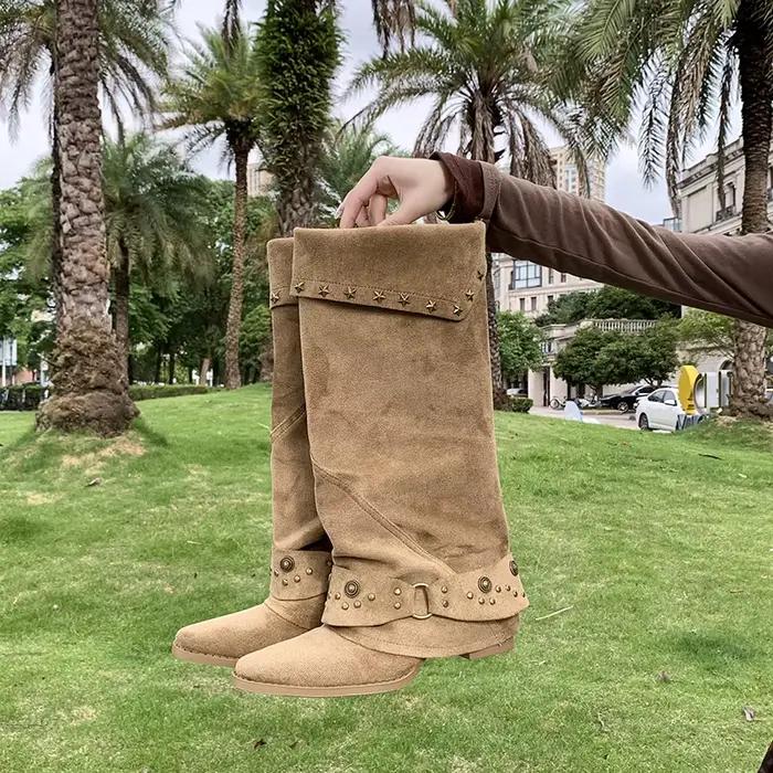 Bottines vintage au design unique pour femme