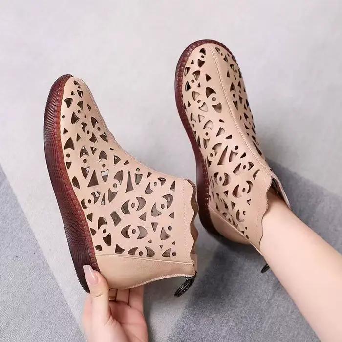 Bottes d'Été en Maille Respirante pour Femme