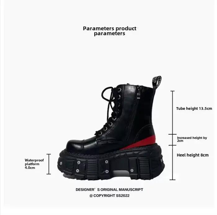 Cuir rehaussé 10 cm à semelles épaisses hommes haut de gamme Style britannique 2025 nouvelles bottes