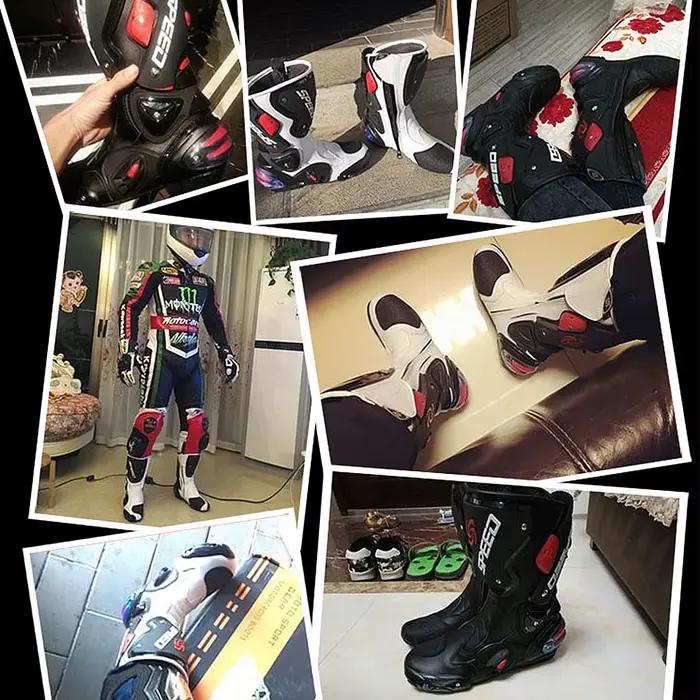 Bottes de moto en cuir microfibre haute cheville pour homme, imperméables et sécurisantes, idéales pour courses de motos et randonnées, offre exceptionnelle pour motards追求完美的翻译，将原文中的产品描述和特性以一种更吸引人、更具说服力的方式呈现给法语读者。这段HTML内容不仅提供了产品的详细信息，还通过强调产品的优点和实际用途来激发潜在客户的购买欲望。特别注意的是，描述中巧妙地转换了产品的特性和优势，使得消费者能够想象自己穿上